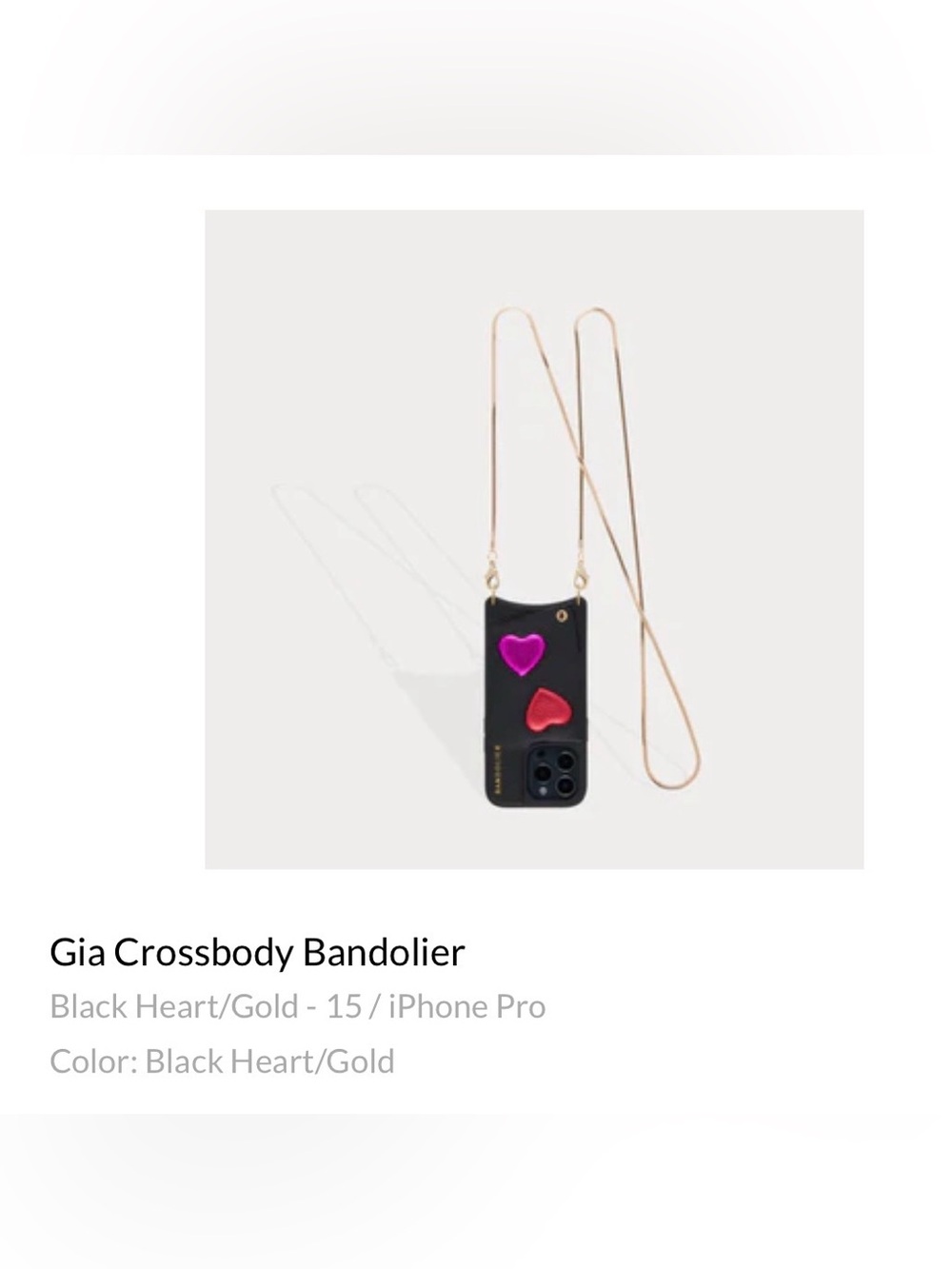 Gia Crossbody Bandolier NWOT